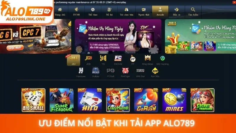 Ưu điểm nổi bật khi tải app Alo789